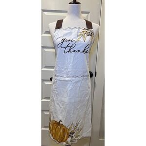 NEW‎ burton + Burton Give Thanks Apron with Front Pocket, Pumpkins, Adjustable